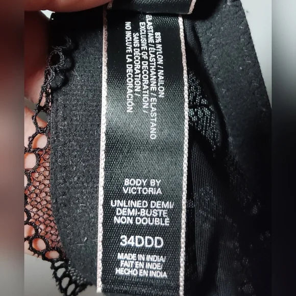 Body by Victoria Unlined Demi Bra Sz-34DDD - Picture 4 of 4